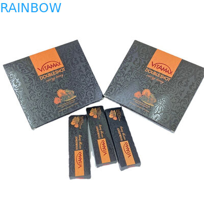 Paket botol madu kertas karton mewah hitam elegant kotak madu bergelombang kemasan