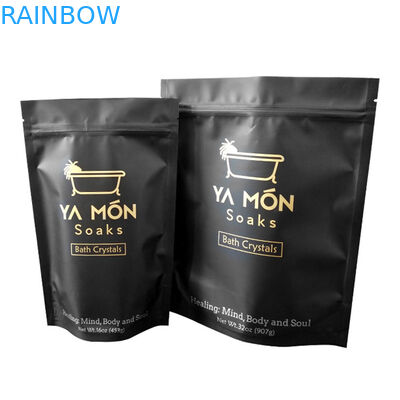 Kantong Foil Perak Untuk Kantong Scrub Badan Berdiri Dengan Zipper Kantong Scrub Tubuh Berdiri