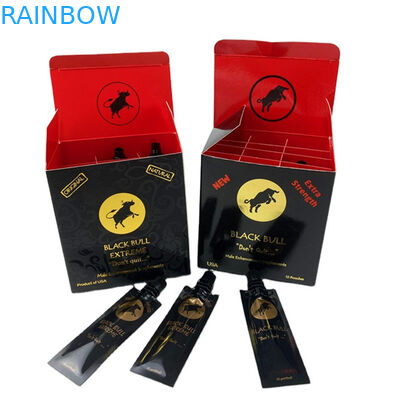 Grosir Madu Badak Dicetak Emas Rahasia Keajaiban Madu 3D Lenticular Kartu Tampilan Kotak Madu Kantong Kemasan