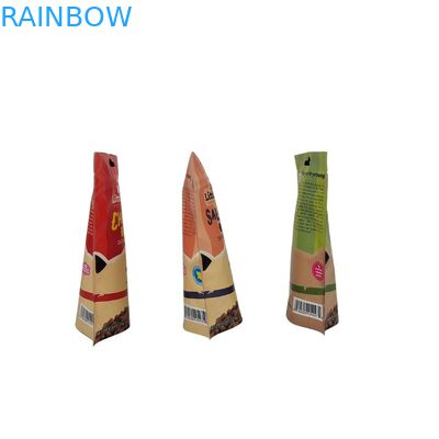 Custom Printed Flat Bottom Snack Pouches with Matte Surface untuk Kantong Kemasan Makanan