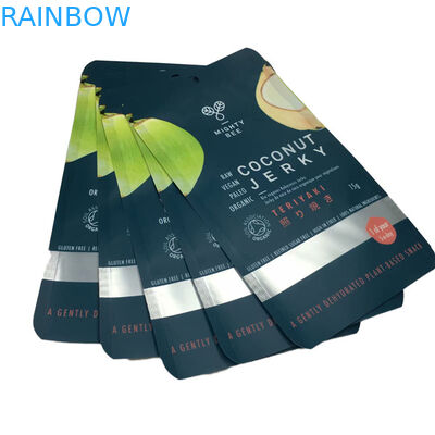 Kantong Mylar Flat Kantong Kemasan Kerupuk Kelapa dengan jendela yang jelas