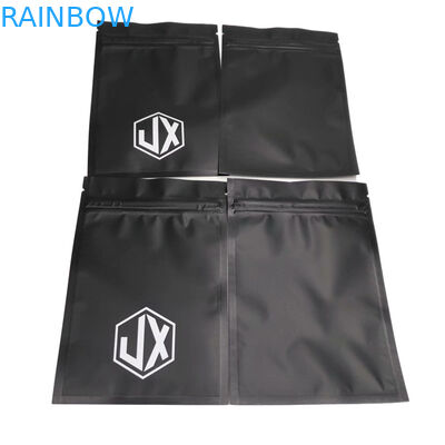 Matte Hitam Tiga Sisi Seal Kabel USB Plastik Kantong Kemasan Dengan Zipper