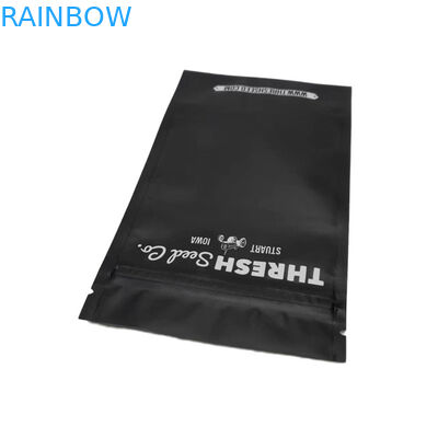 Matte Hitam Tiga Sisi Seal Kabel USB Plastik Kantong Kemasan Dengan Zipper