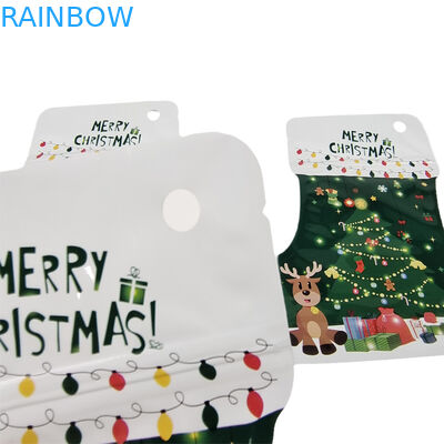 Grosir Custom Printing Mylar Bag With Zipper Die Cut Shape Mylar Bags 3.5g Bau Proof Gummie Candy Packaging