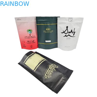 Harga Pabrik Disesuaikan Cetak 100g 200g Tas Kafe Biji High Moisture Barrier Packing Zipper Bags