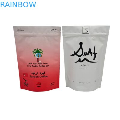 Desain Tas Kemasan Makanan Berkualitas Tinggi Cetak Foil Aluminium Mat Stand Up Ziplock Bag