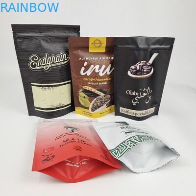 Food Grade Edible Food Packaging Bags Snack Standing Pouch Bag Sealable Ziplock Bags Untuk Pengemasan Makanan