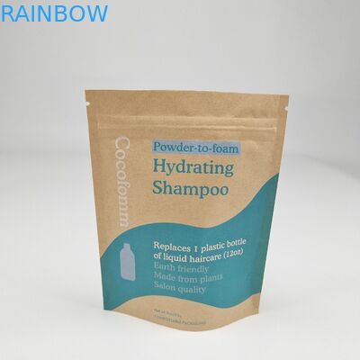 Doypack Ziplock Brown White Kraft Craft Paper Standing Up Bags Food Packaging Bau Proof Zipper Bags