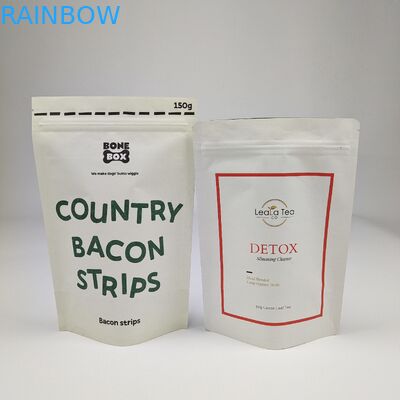 Pabrik Grosir Biodegradable Food Packaging Bag Stand Up Pouch Bau Proof Zip Lock Kraft Paper Aluminium Foil Bags