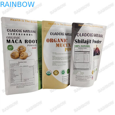 Sampel gratis MOQ rendah Kantong makanan hewan peliharaan berkualitas tinggi dengan penutupan ritsleting tersedia
