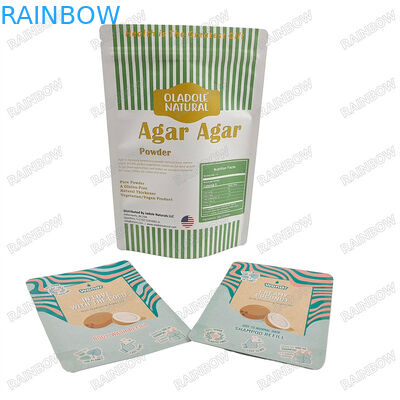 Paket Makanan Hewan Transparan Kantong Zipper Stand Up Kantong Bahan Grade Makanan