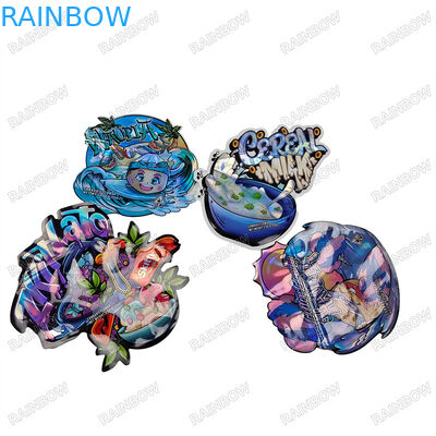 CMYK Warna Pantone 3.5g 7g 14g 28g Kantong Bentuk Khusus dengan Tinta Ramah Lingkungan untuk Pencetakan Gravure