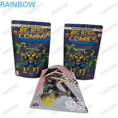 Custom Resalable Heat Seal Stand Up Paper Bag Snack Cookie Makanan Pengemasan Zipper Bag