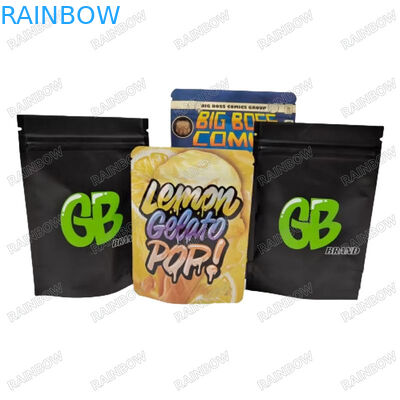 Custom Resalable Heat Seal Stand Up Paper Bag Snack Cookie Makanan Pengemasan Zipper Bag