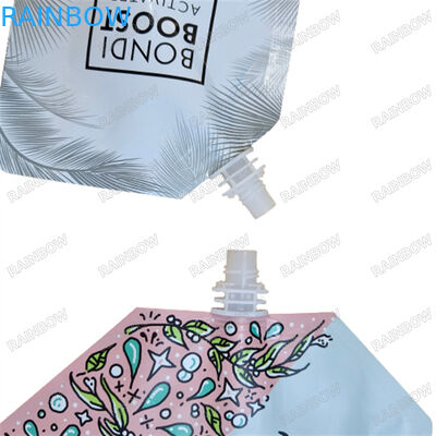 Stand Up Spout Bag Packaging FDA Disetujui 500ml Minuman Madu Fermentasi Organik