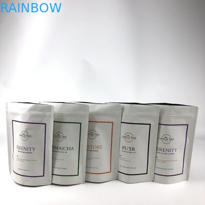 Metode Pengiriman yang Dapat Dinegosiasikan dan Katup Penguras Gas Kantong Kertas Kraft Kantong Teh Kemasan