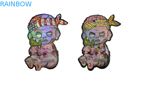 Bau Proof Herbal Incense Packaging Zip Lock Mylar CBD Oil Weed Hemp Bags Gravure Printing