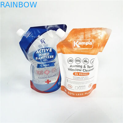 Kantong berdiri berlubang yang dapat didaur ulang dengan berbagai jenis tutup untuk kemasan ramah lingkungan