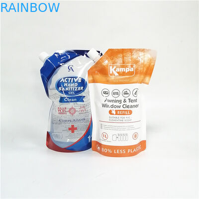 Kantong berdiri berlubang yang dapat didaur ulang dengan berbagai jenis tutup untuk kemasan ramah lingkungan