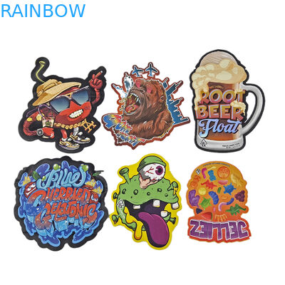 Custom Aluminium Foil Soft Touch Plastic Packaging Bags Matte Irregular Shape 3.5g 7g 14g 28g Die Cut Mylar Bags