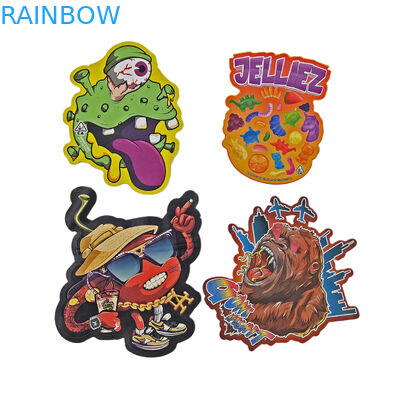 Custom Die Cut Metallik Kualitas Tinggi Irregular Disegel Bentuk Khusus Kecil Plastik Zipper Mylar Food Packaging Bags