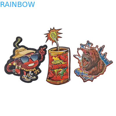 Ziplock Foil Bag 3.5g 7g 14g Bentuk Khusus Custom Packaging Makanan Bau Proof Die Cut Mylar Bag