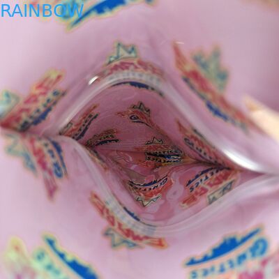 Custom Matte Logo Plastik Berbentuk Kantong Resilable Bau Proof Die Cut Ziplock 3.5 Mylar Bags Untuk Permen