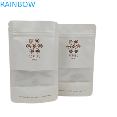 Jendela bening Plastik Zipper Tas Standup Kantong Foil Laminated Digital Printing