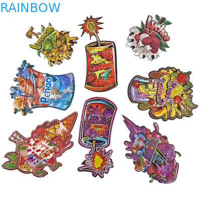 Custom Die Cut Plastic Printed Logo Bau Proof 3.5 Makanan yang Bisa Dimakan Kemasan Ziplock Makanan ringan yang Bisa Dimakan Tas Mylar