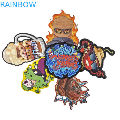 3.5g Custom Printed Mylar Bags Irregular Shape Die Cut Ziplock Bags Packaging Bags Untuk Snack Cookie Candy