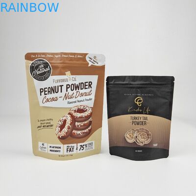 Paket Hijau Mat Stand Up Bag/ Aluminium Foil Packaging Zip Lock Bag/Doypack Mylar Storage Food Bags