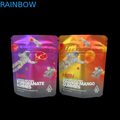 3.5 Gram Plastik Kantong Kemasan Label Khusus Cetak CBD Cookie