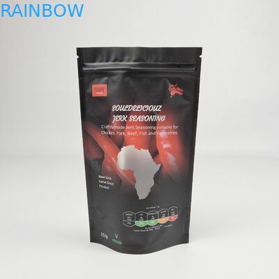 Kemasan berwarna Matte yang bisa ditutup kembali Kantong berdiri aluminium foil kemasan Zip Lock Bag Doypack Mylar Food Packaging Bag