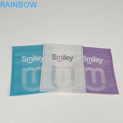 Grosir Daur Ulang Tiga Sisi Disegel Mylar Packaging Gigi Aligner Untuk Perawatan Gigi dengan Zipper