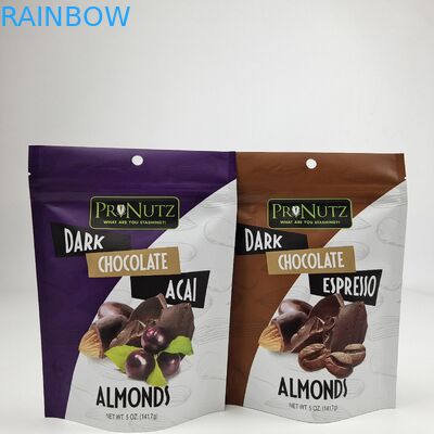 Customized Logo Digital Printing Plastic Zip Lock Flat Bag With Aluminium Foil Bags Untuk Kantong Permen