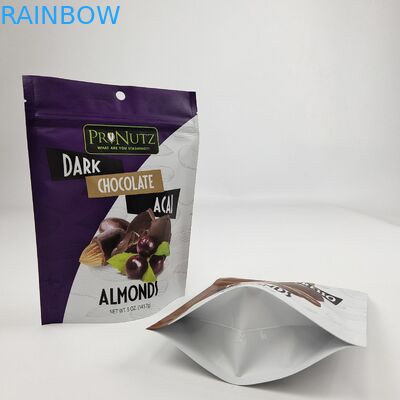 Customized Logo Digital Printing Plastic Zip Lock Flat Bag With Aluminium Foil Bags Untuk Kantong Permen