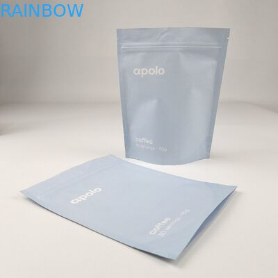 Ramah Lingkungan Stand Up Bag Food Grade Zip Lock Heat Seal Printed Biodegradable Custom Food Kraft Paper Bag