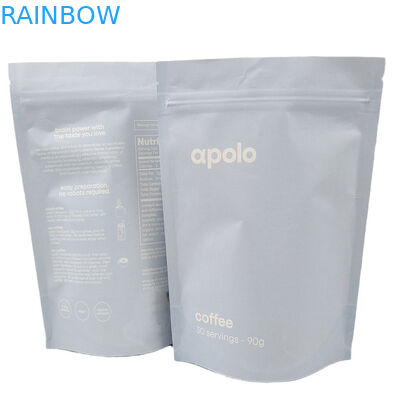 Sesuaikan Tas Kertas Kraft Biodegradable dengan Zipper Digital Print Gummie Candy Packaging