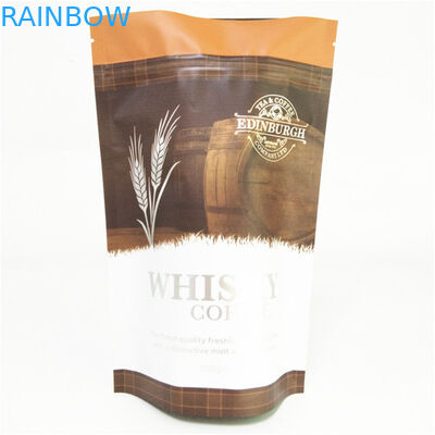 Custom Food Grade Bau Buktinya Kelembaban Buktinya Makanan Stand Up Packaging Bags Untuk Biji Kopi