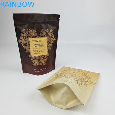 Soft Touch Stand Up Bag Custom Printed Zipper Food Candy Body Scrub Packaging Plastik Bath Salt Bag