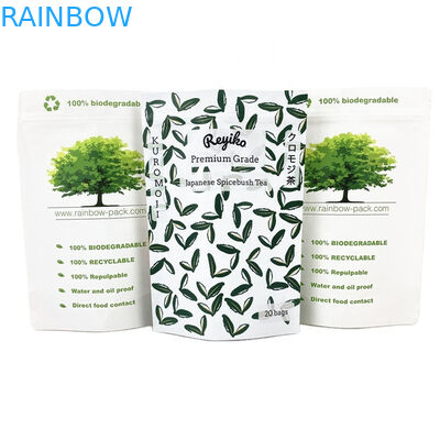 Kantong kertas kraft biodegradable ramah lingkungan kantong zip lock kantong kemasan makanan kantong kertas dengan jendela