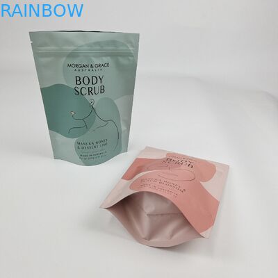 Kemasan yang disesuaikan Stand Up Zipper Bag Plastik Bag Untuk Body Scrub Bath Salt Packing Coffee Body Scrub Bag