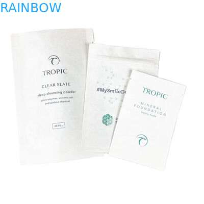 Custom Logo Eco Friendly White Kraft Paper Mango Powder Nuts Makanan Hewan Peliharaan Biodegradable Zipper Bau Proof Paper Packaging P