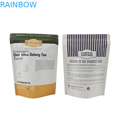 Low MOQ Stand Up Resalable Zipper Kraft Paper Bag Custom Biodegradable Resalable Mylar Bags untuk Pet Treat