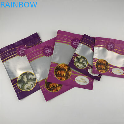 Sesuaikan Logo Anda sendiri Pencetakan Digital Ziplock Makanan berdiri Kantong kemasan dengan jendela