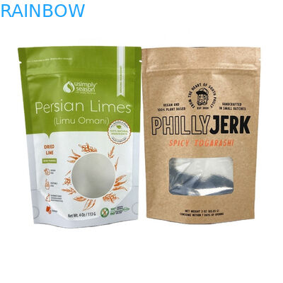 Kantong Kertas Kraft Berkualitas Pangan Untuk Bubuk Mangga Makanan Kue Kacang Makanan Hewan Peliharaan Ramah Lingkungan Teh Tinggalkan Kantong Kertas Buktinya Bau