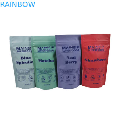 Digitally Printed Mylar Bags Bau Proof Coffee Poeder Packaging Stand Up Zip Lock Bag Dengan Foil Aluminium