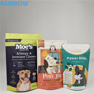 Custom Logo MOQ 100pcs Kantong Kertas Kraft untuk Teh Kue Kue Kacang Makanan Powder Pet Food Packaging Bag