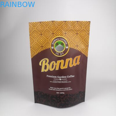 Tas kemasan kertas kraft tahan bau khusus untuk permen karet bubuk dengan logo