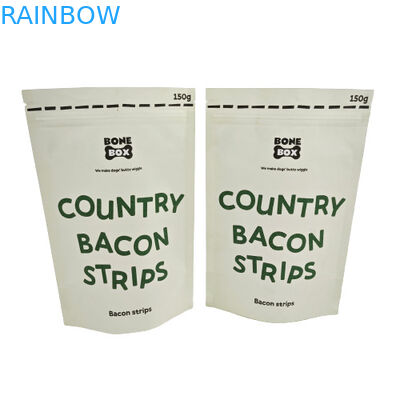 Kantong Kraft Kompostable Ramah Lingkungan Dengan Relokasi Zipper Untuk Paket Bubuk Kosmetik